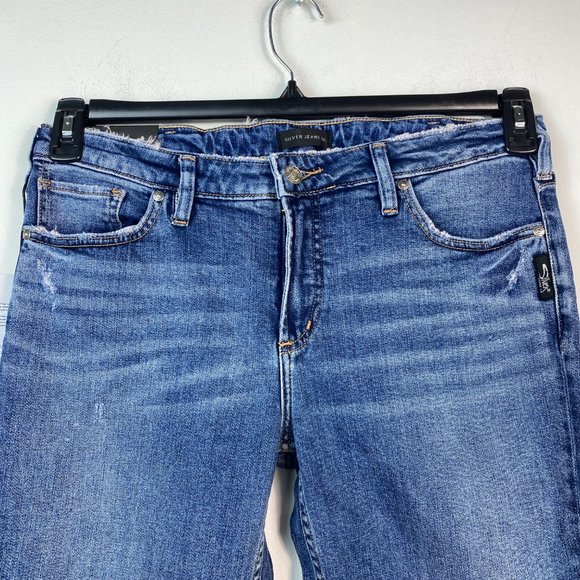 Silver Jeans Women 31X27 Indigo Jeans 8BB44 - Picture 5 of 10